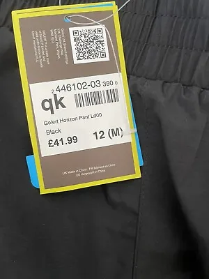 £19 • Buy New Gelert Walking Hiking Trekking Trousers Medium Size 12 Black.