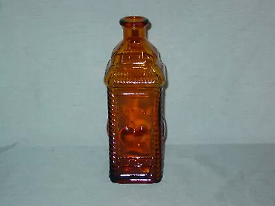 Vintage Wheaton Amber Berring's Apple Bitters Glass Bottle 9 1/4 Inches Tall • $11.99