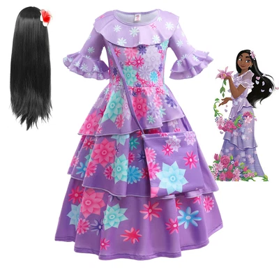 £5.99 • Buy Girls Princess Encanto Isabella Flower Fancy Dress Up Christmas Cosplay Costume