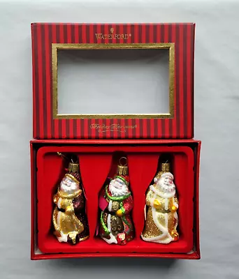 $26.95 • Buy Waterford Holiday Heirlooms Santa Ornament Set (3) 144531