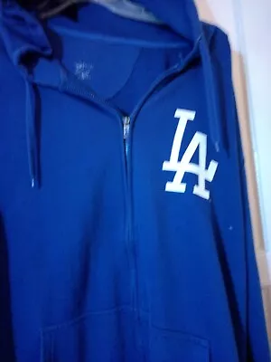 L.A. Dodgers Stitches Hooded Jacket With Cap 🧢 Blue 2xL • $14