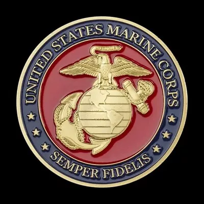 Semper Fidelis Marine Corps Challenge Coin - Excellent Gift-Shipped Free Fm US! • $5.95