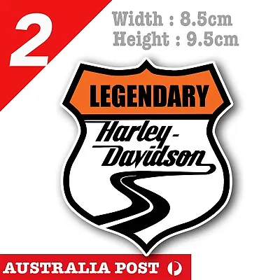 Harley Davidson Legendary Badge. Helmet Motorcycle  Fuel Tank  Stickers • $6.95
