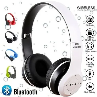 $9.95 • Buy Wireless Bluetooth 5.0 Headphones Headset Over-Ear FM Radio MIC Foldable TF Card