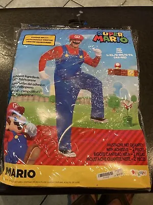 Super Mario Adult Fancy Dress Costume Size 42-46 XL Suit • $23.95