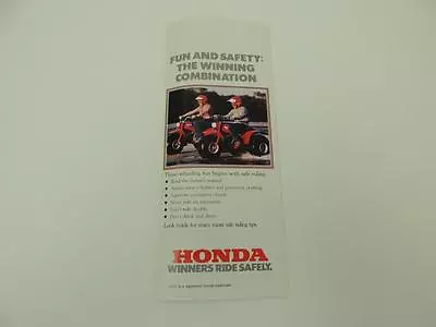 NOS 1985 Honda ATC 3-Wheeler Brochure L68 • $4.99