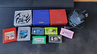 GameBoy Advance SP Job Lot - 3x Consoles Games Charger Included • £102