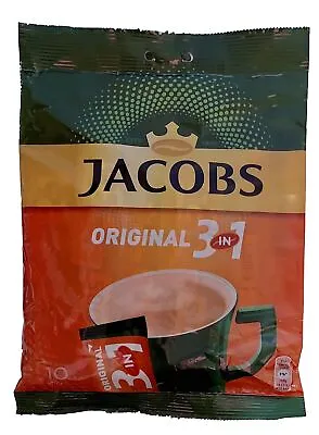 JACOBS Original 3in1 Instant Coffee Sticks PACKAGE  10 X 15.2g • £3.99