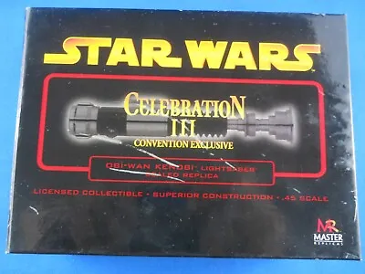 Master Replicas Obi-Wan Kenobi Celebration III Lightsaber Star Wars .45 Scale • $67.35