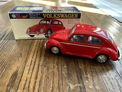 Vintage TAIYO Volkswagen Beetle Bump N Go 1960s Battery Operated Toy Car W/ Box • $64.99