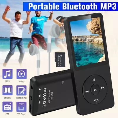 16GB Bluetooth MP3 Player Music Player FM Radio Recorder Portable Audio Players • £15.89