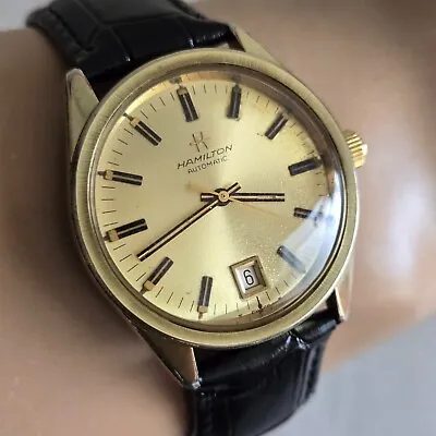 Vintage HAMILTON 300 Men's Automatic Watch DATE Cal.64A Swiss 1960s • $335