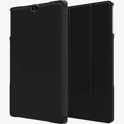 Verizon Folio Case & Tempered Glass Bundle For Ellipsis 8 HD - Black • $8.49