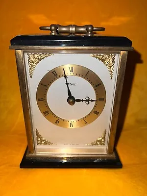 £17 • Buy Vintage METAMEC Mantel Carriage Clock Quarts Movement Made In England Working