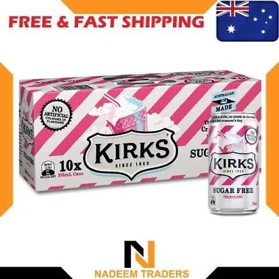 2x Kirks Sugar Free Creaming Soda 375ml X 10 | NEW AU • $33.99