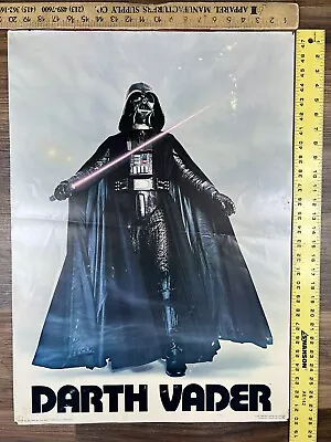 Vintage 1977 Star Wars Darth Vader Poster By Factors Etc. In Hollywood One Sheet • $100