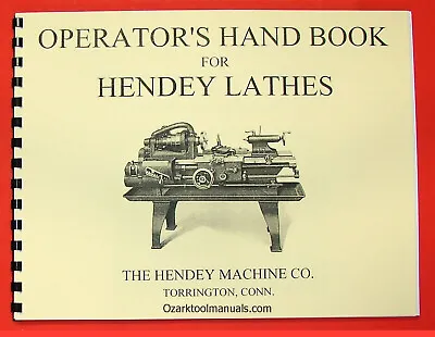 HENDEY OLD Metal Lathe Operator's Owner's Hand Book Manual 0360 • £39.81