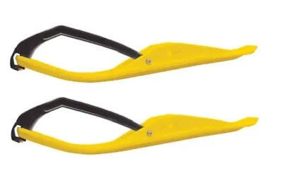 Pair Of Yellow C&A Pro MINI Snowmobile Skis W/Black C&A Pro Loops • $224.96