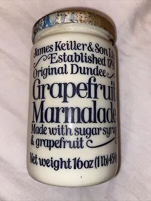 Lovely James Keiller Dundee Grapefruit Marmalade Pot With Lid • £9