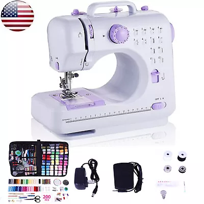 Electric Sewing Machine Portable Crafting Mending Machine 12 Built-In Stitches • $38.86