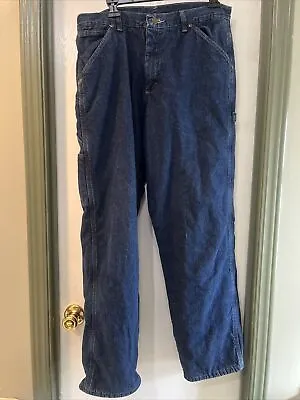 Wrangler Rugged Wear Men's Thermal Insulated Jeans Thinsulate Size 32/32 • $23