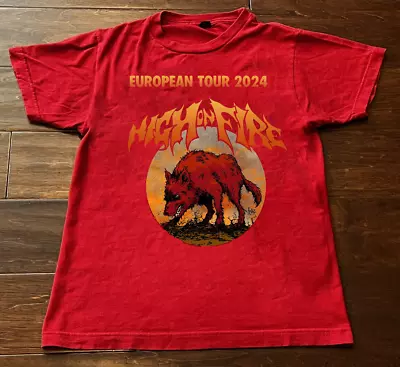 Rare High On Fire European Tour 2024 Band Gift For Fan S To 5XL Red T-shirt • $17.99