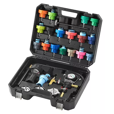 28 Pcs Radiator Pressure Tester Coolant Vacuum Purge Refill With Adapters 2in1 • $66.99