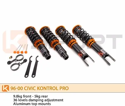 Ksport Kontrol Pro Coilovers (shocks & Springs) For Honda Civic 96-00 EK • $1105