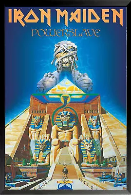 BUY ART FOR LESS Framed Iron Maiden Powerslave Album Cover 24 X 36-inch Poster • $87.99