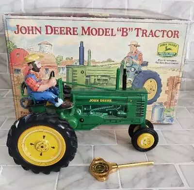 Vintage Franklin Mint John Deere Model B Tractor Metal With Up Key New In Box • $68.95