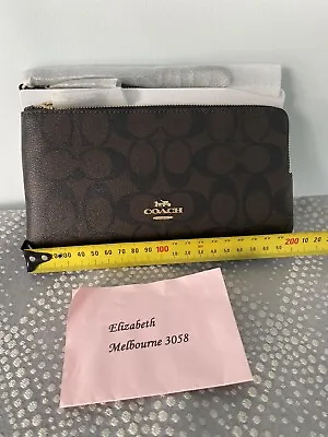 Coach Double Zip Large Wristlet New • $218