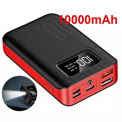 10000mAh Bank Power Portable Fast Charger Battery Pack 2 USB For Mobile Phone UK • £3