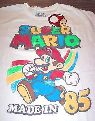 SUPER MARIO BROS. MARIO 1985 NES Nintendo N64 T-Shirt MENS 2XL XXL NEW W/ TAG • $20