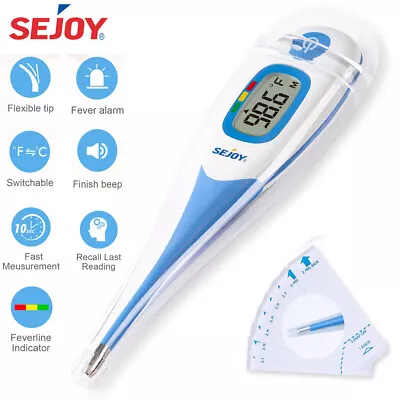 Oral LCD Digital Thermometer For Baby Kids Adult Health Medical Thermometers New • $9.99