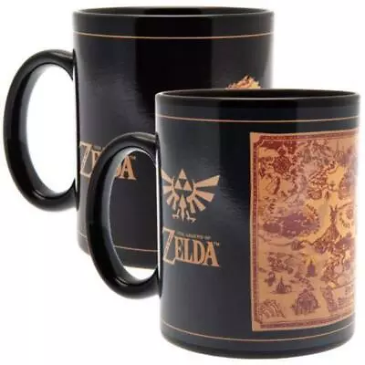 The Legend Of Zelda Heat Change Mug (Map Silhouette Design) 11oz Cer (US IMPORT) • $37.75