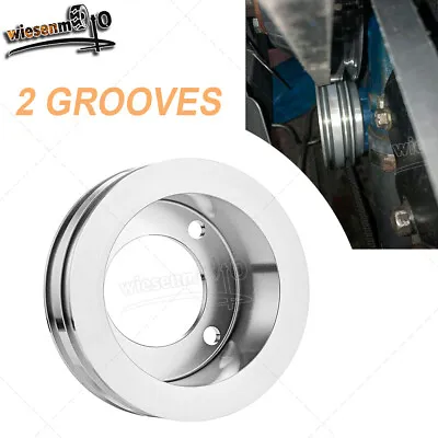 For Small Block Ford Crankshaft Pulley 4 Bolt 2 Groove 302 351C 351W 351M V8 • $49.99