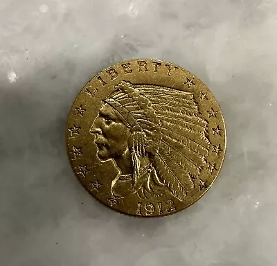 1912 Quarter Eagle $2.5 Gold Indian • $370.73