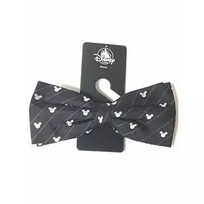 Disney Bowtie Mickey Mouse 100% Silk Disney Wedding Bow Tie BLACK/WHITE NEW!! • $39.95