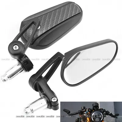 For YZF R1/M/S R6 R7 FZ6/S/R FZ1 FZ8 Handle Bar End Mirror Street Sport Retro  • $32.26