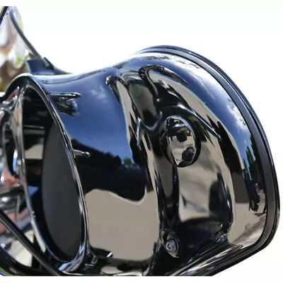 La Choppers Black Inner Fairing Mirror Plugs Eliminators Harley Batwing 96-18 • $35.95