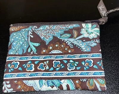 Vera Bradley Change Purse Brown & Aqua Small • $15