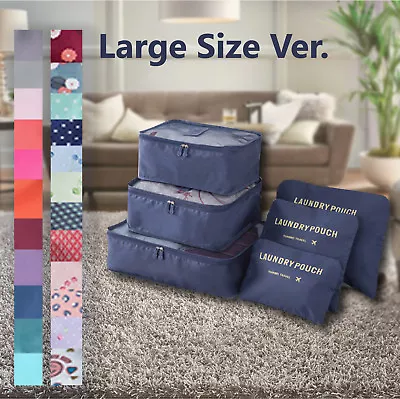 6 Pcs Clothes Underwear Socks Packing Cube Storage Travel Luggage Organizer Bag • $10.21