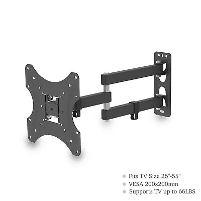 Adjustable TV Wall Mount For Most 26-55 Inch LED LCD TVs Swivel Tilt TV Bracket • £10.89