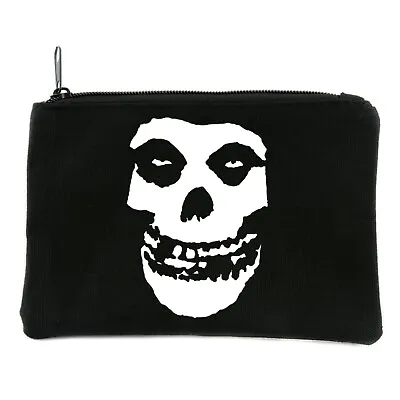 Horror Punk Misfits Skull Cosmetic Makeup Bag Pouch Goth Emo Metal Alternative • $10.20