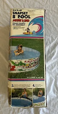 Vintage Disney Mickey Snapset Swimming Pool Kids Retro 1983 NEW Open Box RARE • $165.75
