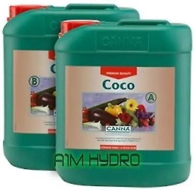 Canna Coco A+B 10 Litre Veg And Flower Plant Food Base Nutrients Hydroponics • £95