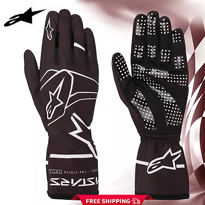 $49.95 • Buy Alpinestars Kart Race Gloves Tech-1 K RACE V2 Black/White 3552120-12B