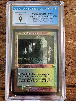 MTG ⭐FOIL Retro Verdant Catacombs⭐ Modern Horizons 2 ⭐⭐GRADED 9.0 MINT!⭐⭐ Magic • $58.63