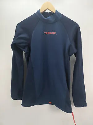 Mens Tribord Decathlon Top Uv Ride Frazzh Ml Blue Size EU L Cm 96-103 • £9.99