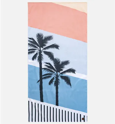[NEW] Cariloha Bamboo Beach Towel - Palm Stripe • $48.99